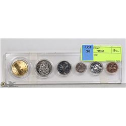 CANADIAN 6 COIN SET 1987