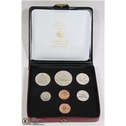 7 COIN SET CANADA 1972