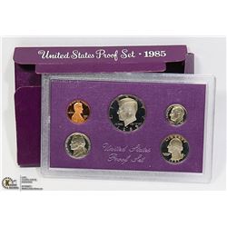 5 COIN PROOF SET 1985