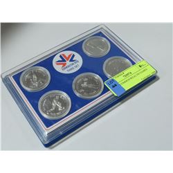 5 COIN COMMONWEALTH GAMES SET