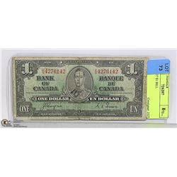 CAD 1937 $1 BILL