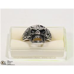 NEW MOUTH OPEN SKULL FACE RING - SIZE 12 -