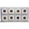 Image 1 : LOT OF 8 PCS INDIAN HEAD CENTS