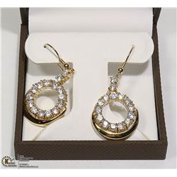 PAIR OF NEW GOLD-TONE STERLING SILVER