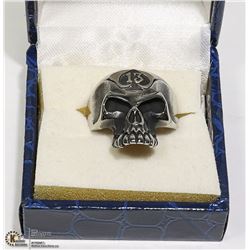 NEW SKULL FACE RING WITH #13 ON
