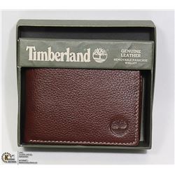 NEW GENUINE LEATHER TIMBERLAND MEN'S WALLET