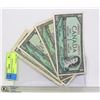 Image 1 : LOT OF FOUR 1954 CANADIAN DOLLAR BILLS
