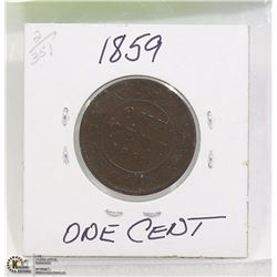 1859 QUEEN VICTORIA LARGE CENT