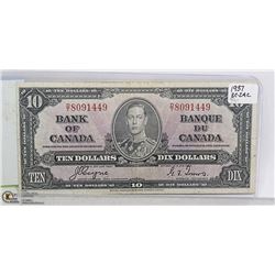 1937 TEN DOLLAR BILL