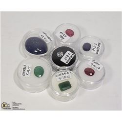 GENUINE RUBY, EMERALD, SAPPHIRE