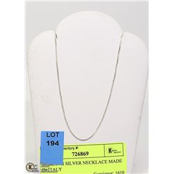 STERLING SILVER NECKLACE MADE IN ITALY