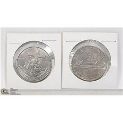 LOT OF 2 1984 CNDN $1 COINS