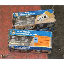 POWERFIST 1/2" AIR FILTER & 1/2" AIR REGULATOR