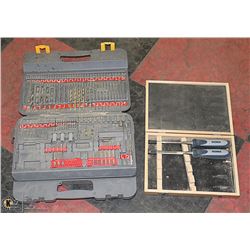 RYOBI DRILL BIT SET & RONA CHISELS - INCOMPLETE