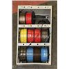 Image 1 : WALL RACK WITH VARIOUS GAUGE OF WIRE
