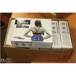 CASE OF 6 NEW PALM NRG BACK REUSABLE HEAT PADS