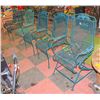 Image 1 : LOT OF 6 CAST IRON PATIO CHAIRS