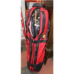 BAG OF ASSORTED GOLF CLUBS