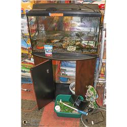 FISH TANK WITH CONTENTS MUST BE REMOVED BY MONDAY