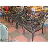Image 1 : SET OF 6 METAL PATIO CHAIRS