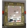 Image 1 : ORNATE GOLD FRAME BEVELLED MIRROR 30" X 35"