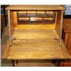 Image 2 : VINTAGE OAK CARVED WRITING DESK 27 X 12 X 46