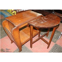 LOT OF 2 END TABLES