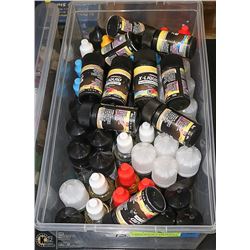 LARGE BIN OF VAPE JUICE * VARIOUS SIZES, STRENGTHS