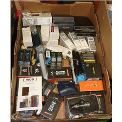 LARGE FLAT OF VAPE ACCESSORIES, PARTS & MORE