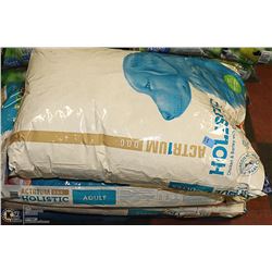 THREE 16KG BAGS OF ACTR1UM HOLISTIC DOG FOOD