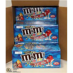CASE WITH 6 BOXES OF 24 30G TUBES OF M&M MINIS