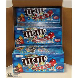 CASE WITH 6 BOXES OF 24 30G TUBES OF M&M MINIS