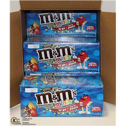 CASE WITH 6 BOXES OF 24 30G TUBES OF M&M MINIS
