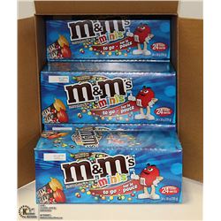 CASE WITH 6 BOXES OF 24 30G TUBES OF M&M MINIS