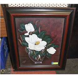 ORIGINAL FLORAL PAINTING BY B SAWCHUK SIGNED