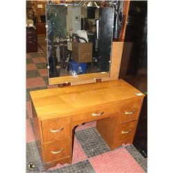 WOODEN VANITY WITH DRAWERS 44 X 18 X 28