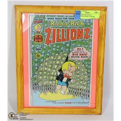 RICHIE RICH ZILLIONS #1 COLLECTOR COMIC IN FRAME
