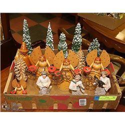 VINTAGE ANGEL CANDLE HOLDERS AND OTHER DECORATION