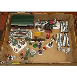 FLAT OF CHRISTMAS DECOR