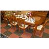 Image 1 : DINING TABLE WITH 6 CHAIRS AND TABLE PADS