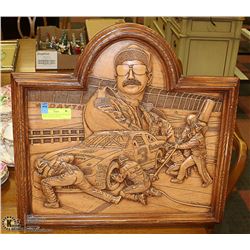 20"X20" WOOD CARVED EARNHARDT WALL PLAQUE NASCAR