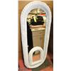 Image 1 : 2 WHITE WICKER MIRRORS 52 INCH TALL & 17 INCH TALL