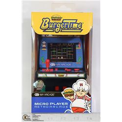 NEW MY ARCADE BURGER TIME MICRO GAME CABINET