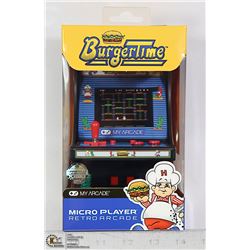 NEW MY ARCADE BURGER TIME MICRO GAME CABINET