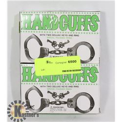 LOT OF TWO HANDCUFFS WITH KEYS