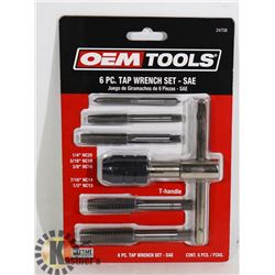 NEW OEMTOOLS 6 PC TAP WRENCH SET - SAE