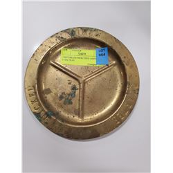 1960'S BRASS MERCEDES ASHTRAY / COIN TRAY