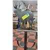 Image 3 : METAL CLOTHES AND BOOT STAND ELK ON TOP
