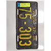 Image 1 : 1937 - 38 LICENSE PLATE