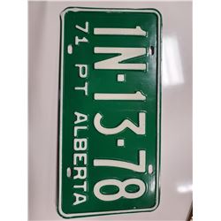 1971 LICENSE PLATE